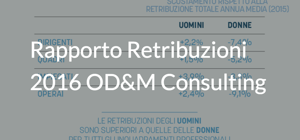 rapporto retribuzioni 2016