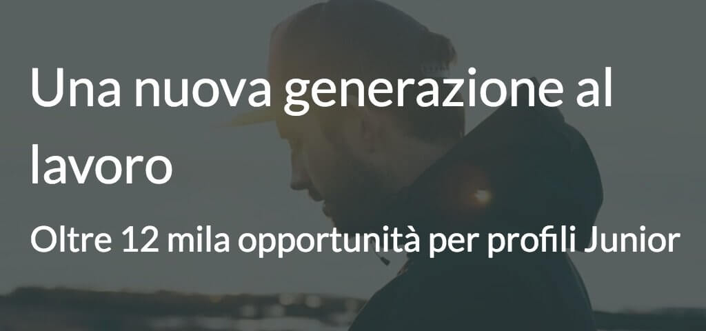 Una nuova generazione al lavoro