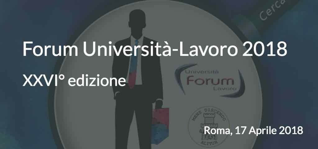 Forum Università e Lavoro 2018