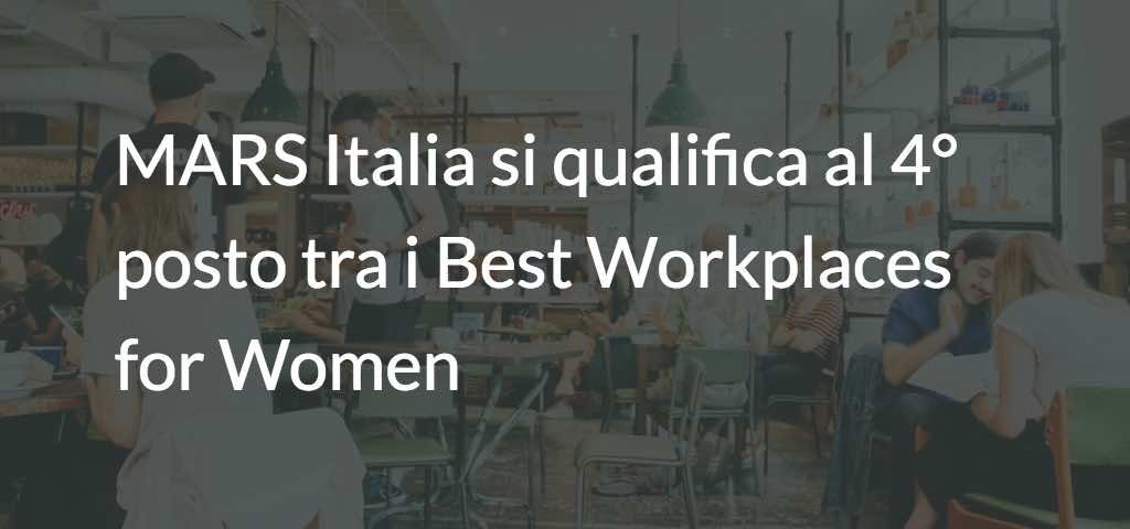 MARS Italia Best Workplaces for Women