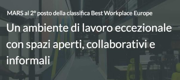 MARS al 2° posto della classifica Best Workplace Europe