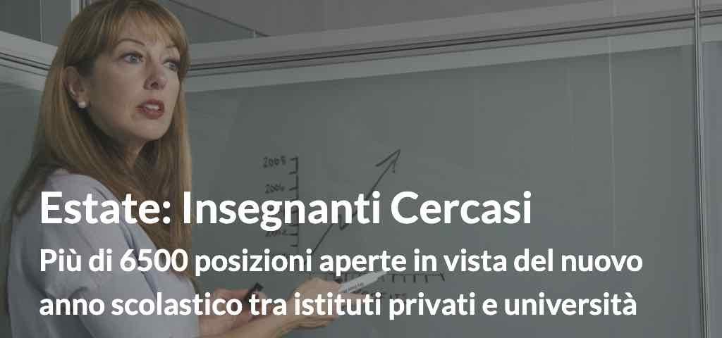 insegnanti cercasi