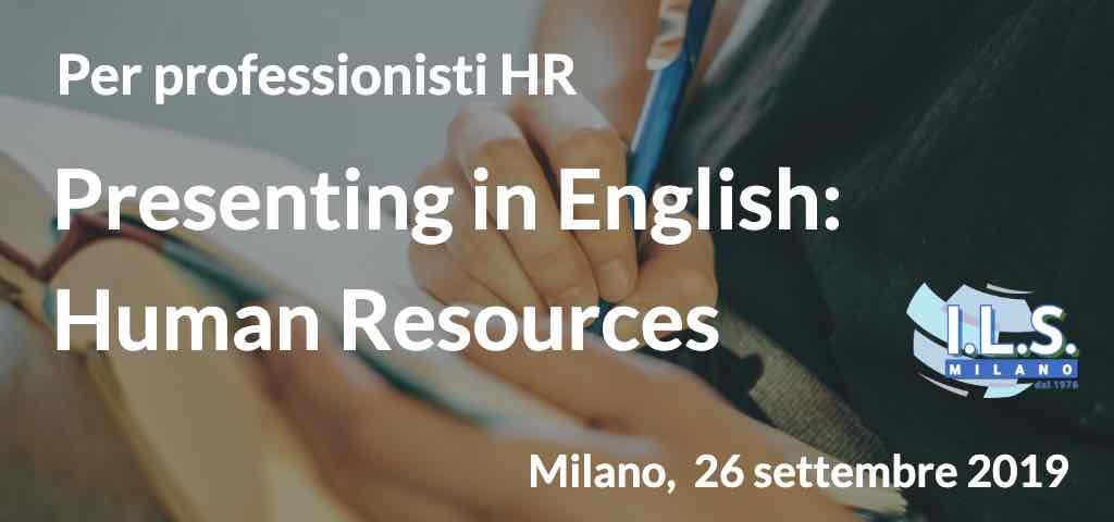 Presenting in English- Human Resources