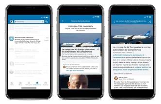 Trovare le news su LinkedIn smartphone