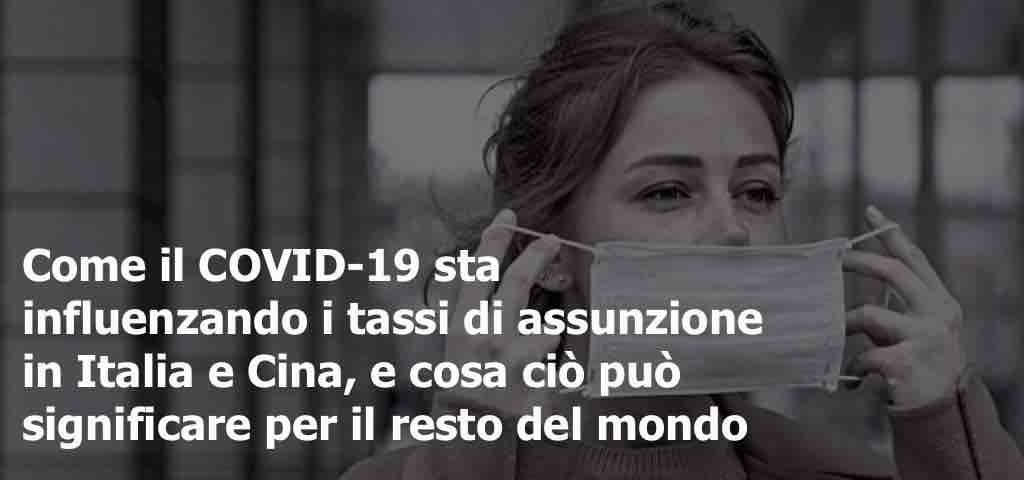 covid19 e tassi di assunzione