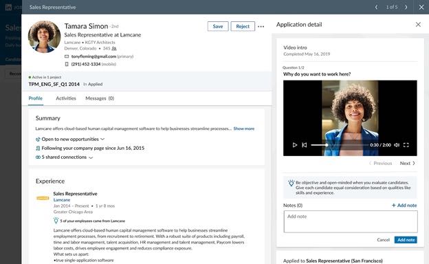 LinkedIn videopresentazione