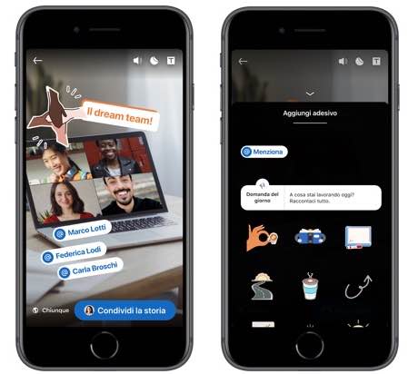aggiunta di storie su LinkedIn