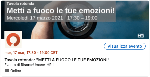 METTI A FUOCO LE TUE EMOZIONI