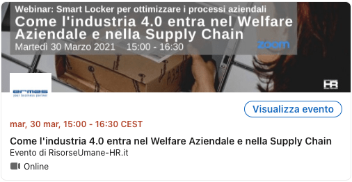 Come l'industria 4.0 entra nel Welfare Aziendale e nella Supply Chain