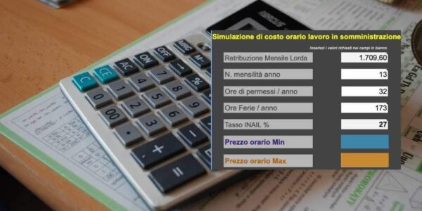 calcolo costo lavoro interinale