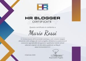Attestato HR Blogger 2024