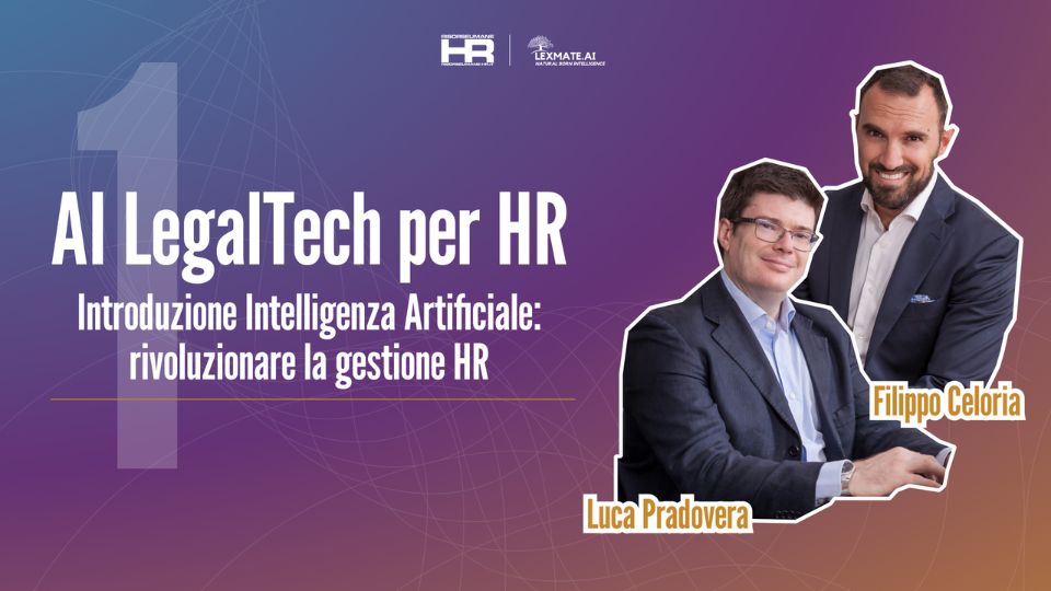 AI LegalTech per HR - 1 Introduzione Intelligenza Artificiale: rivoluzionare la gestione HR