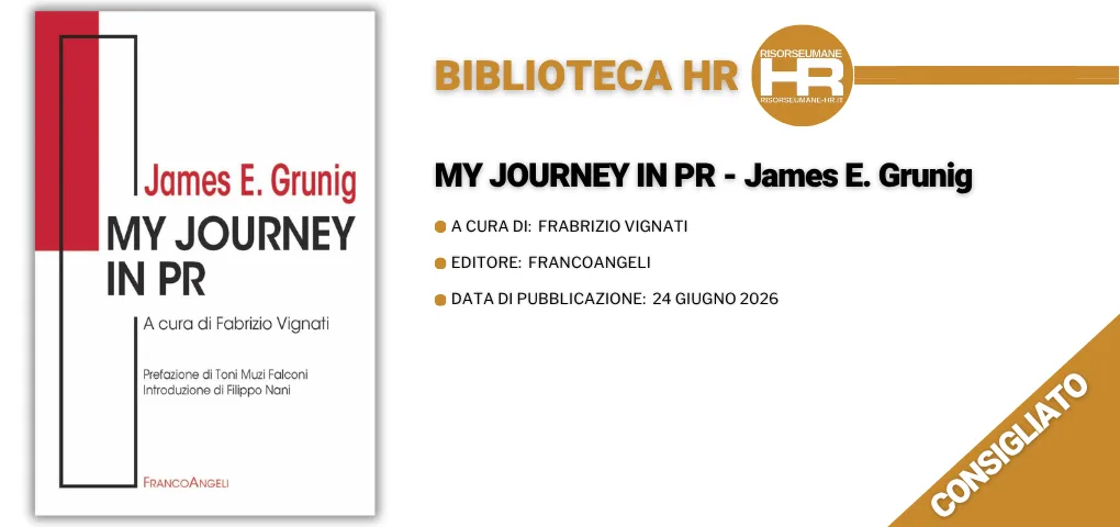 Copertina del libro My Journey in PR di James E. Grunig, a cura di Fabrizio Vignati